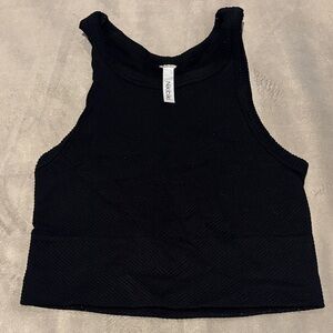 NAK Black Textured Tank Top